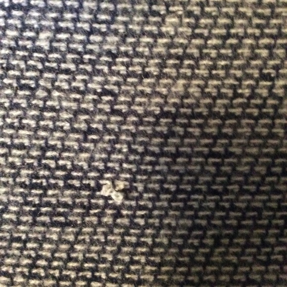 Navy & White Wool Blend Checkered Oversized Scarf! - Picture 4 of 5